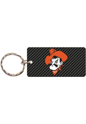 Oklahoma State Cowboys carbon Keychain - Orange