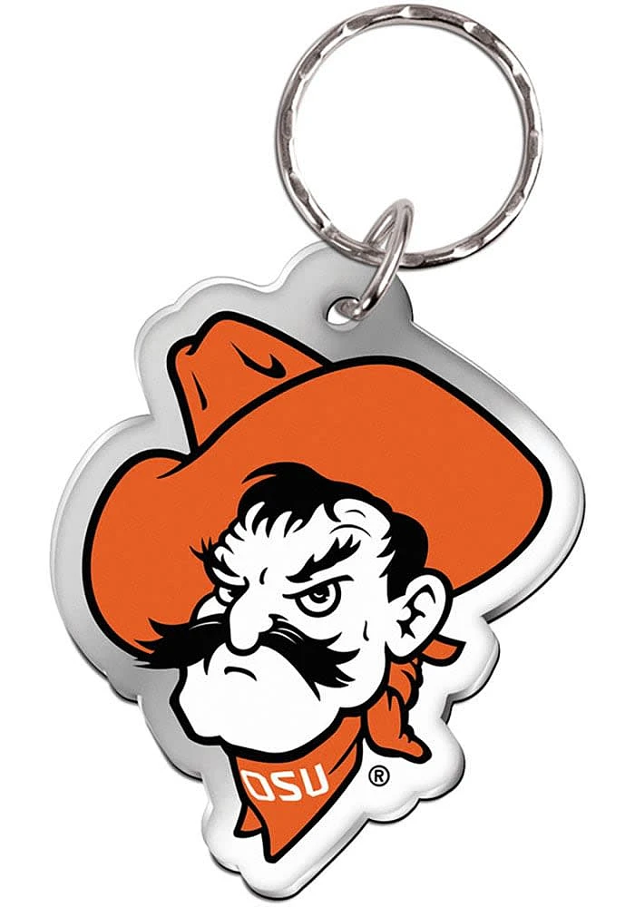 Oklahoma State Cowboys freeform Keychain - Orange