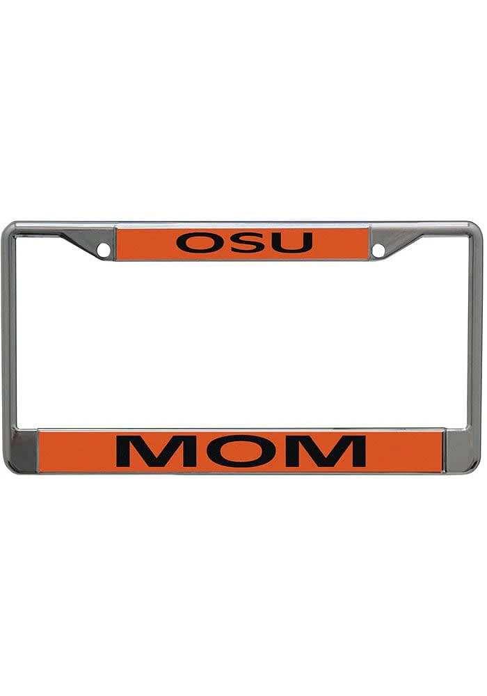 Oklahoma State Cowboys mom License Plate Frame - Orange