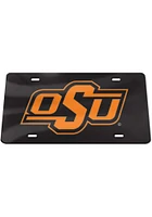 Oklahoma State Cowboys Black orange on black Car Accessory License Plate