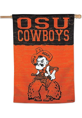 Oklahoma State Cowboys vault 28x40 Banner - Orange