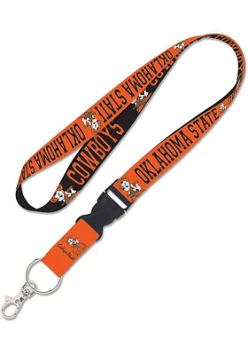 Oklahoma State Cowboys vault detachable Lanyard - Orange