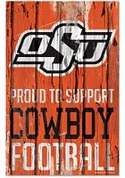 Oklahoma State Cowboys 11x17 wood Sign