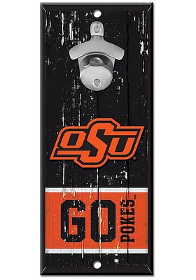 Oklahoma State Cowboys bottle opener Sign