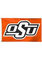 Oklahoma State Cowboys orange Orange Silk Screen Grommet Flag - Orange