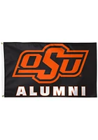 Oklahoma State Cowboys alumni Silk Screen Grommet Flag - Black