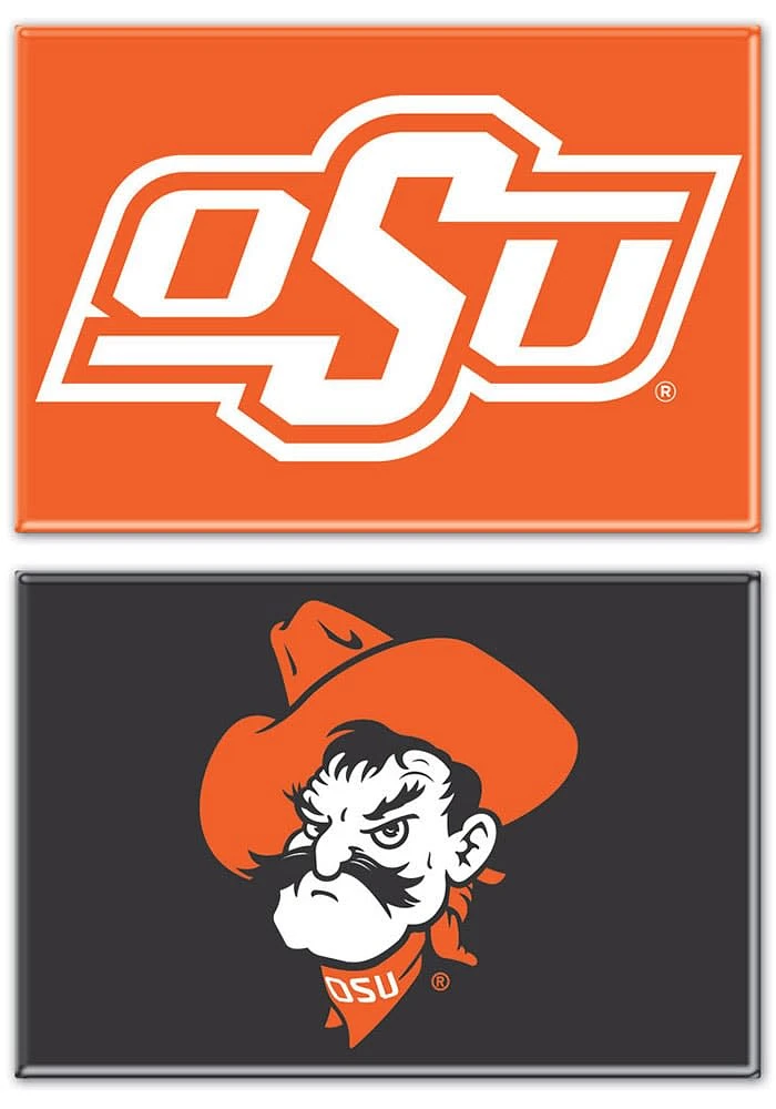 Oklahoma State Cowboys rectangle 2pk Magnet