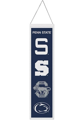 Penn State Nittany Lions 8x32 Evolution Banner - Navy Blue