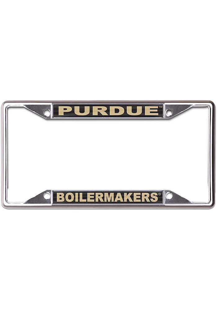 Purdue Boilermakers Printed License Plate Frame - Black