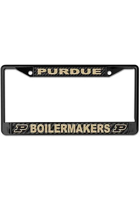 Purdue Boilermakers Black License Plate Frame - Black