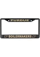 Purdue Boilermakers Black License Plate Frame - Black