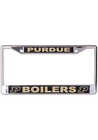 Purdue Boilermakers Chrome License Plate Frame - Black