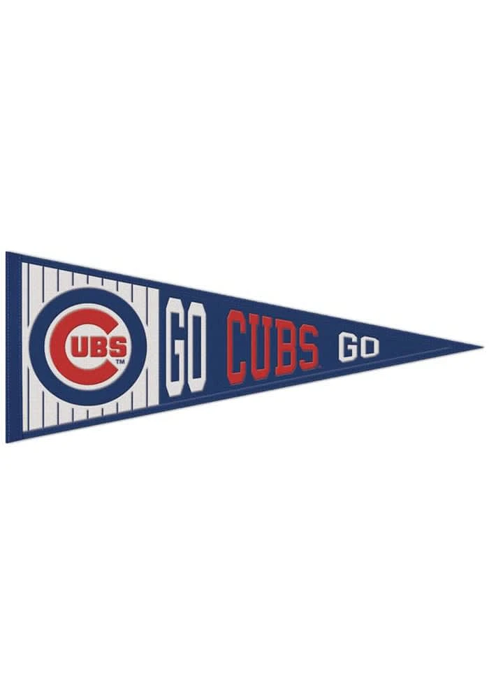 Chicago Cubs 13x32 Slogan Pennant - Blue