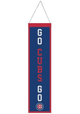 Chicago Cubs 8x32 Slogan Banner - Blue