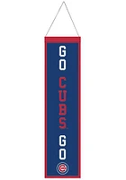 Chicago Cubs 8x32 Slogan Banner - Blue