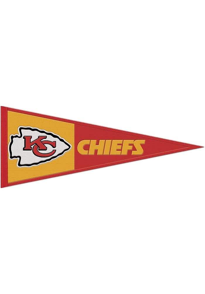 Kansas City Chiefs 13x32 Primary Logo Design Pennant - Red