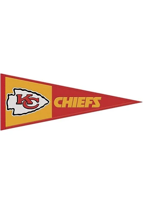 Kansas City Chiefs 13x32 Primary Logo Design Pennant - Red
