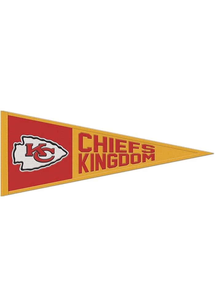 Kansas City Chiefs 13x32 Slogan Pennant - Red