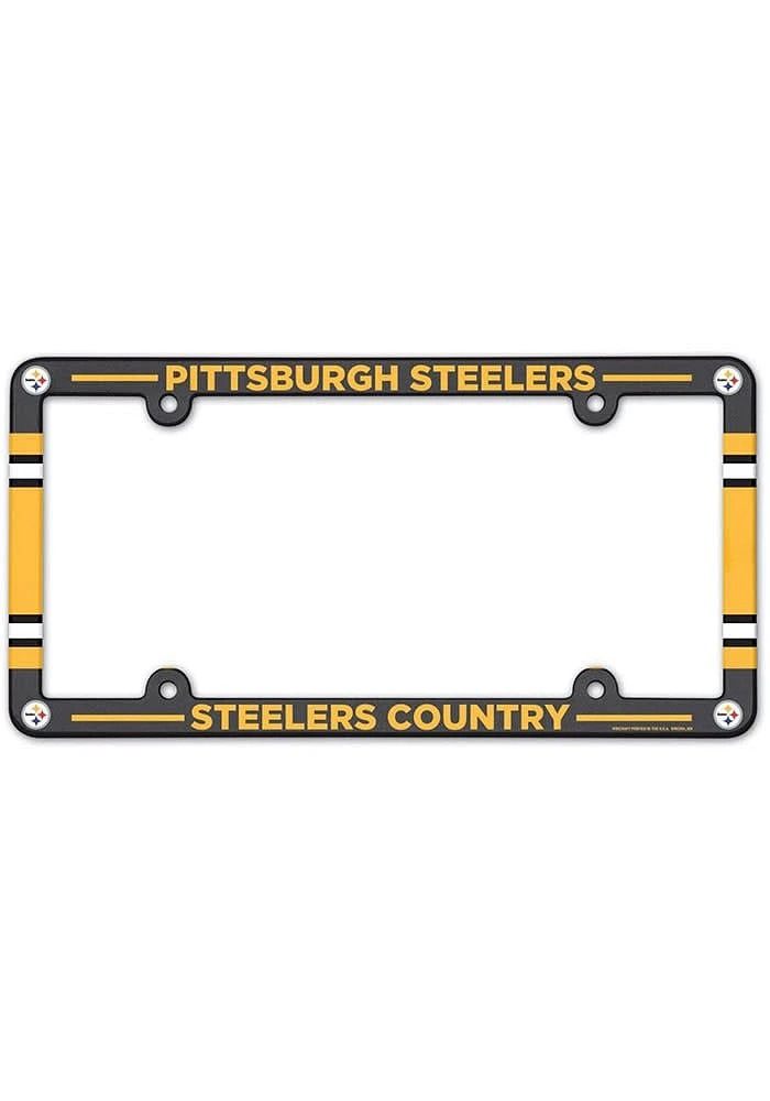 Pittsburgh Steelers Team Color License Plate Frame - Yellow