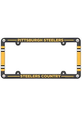 Pittsburgh Steelers Team Color License Plate Frame - Yellow
