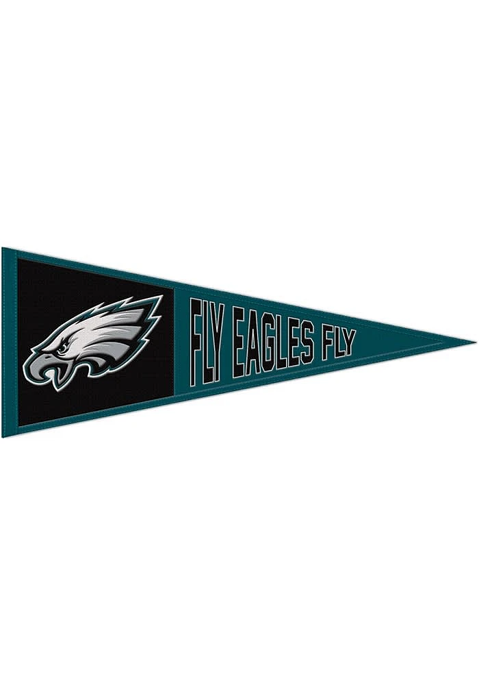 Philadelphia Eagles 13x32 Slogan Pennant - Midnight Green