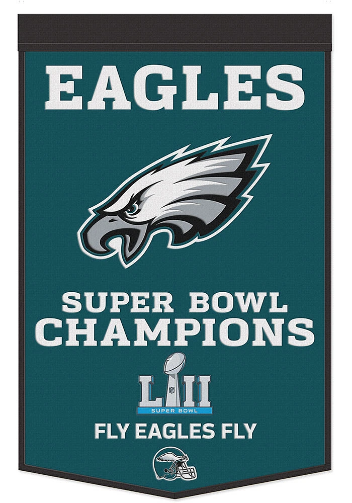 Philadelphia Eagles 24x38 Celebration Banner - Midnight Green
