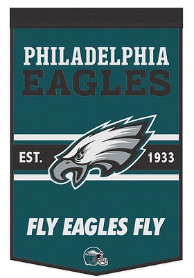 Philadelphia Eagles 24x38 Slogan Banner - Midnight Green