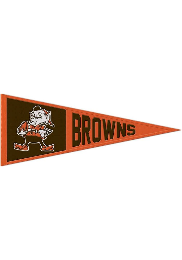 Cleveland Browns 13x32 Retro Pennant - Orange