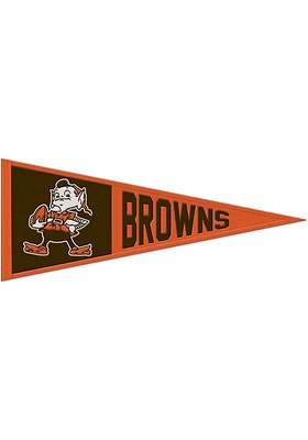 Cleveland Browns 13x32 Retro Pennant - Orange