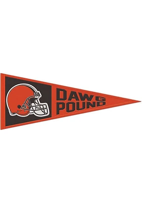 Cleveland Browns 13x32 Slogan Pennant - Orange