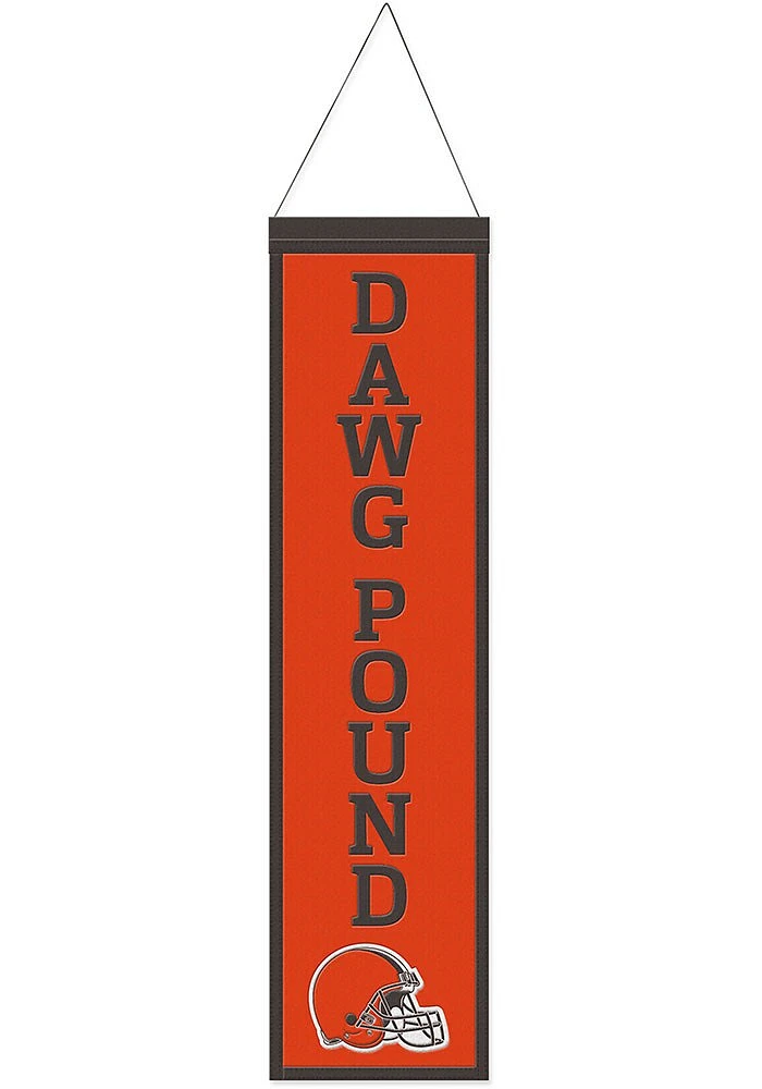 Cleveland Browns 8x32 Slogan Banner - Orange