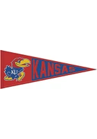 Kansas Jayhawks 13x32 Primary Logo Pennant - Blue