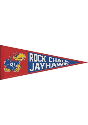 Kansas Jayhawks 13x32 Slogan Pennant - Blue