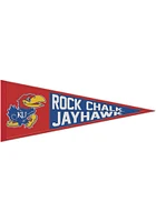 Kansas Jayhawks 13x32 Slogan Pennant - Blue