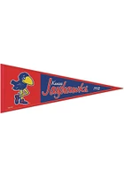 Kansas Jayhawks 13x32 Vault Logo Pennant - Blue