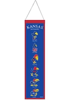 Kansas Jayhawks 8x32 Evolution Banner - Blue