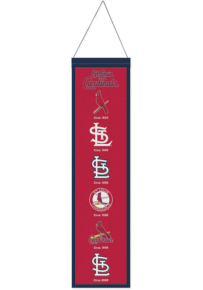 St Louis Cardinals 8x32 Evolution Banner - Red