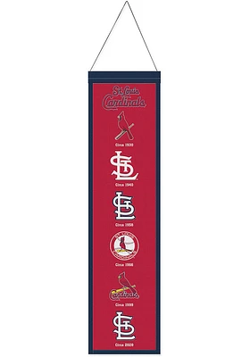 St Louis Cardinals 8x32 Evolution Banner - Red