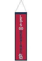 St Louis Cardinals 8x32 Slogan Banner - Red