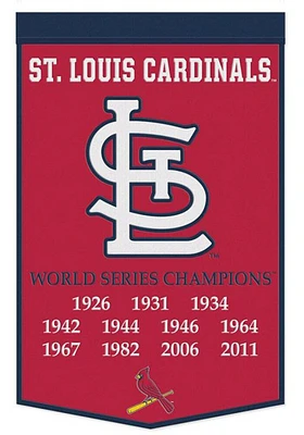 St Louis Cardinals 24x38 Champion Banner - Red