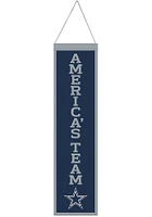 Dallas Cowboys 8x32 Slogan Banner - Navy Blue