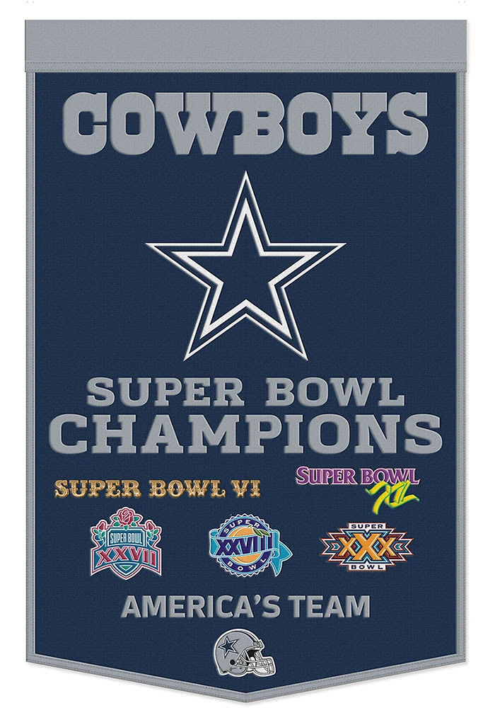 Dallas Cowboys 24x38 Celebration Banner - Navy Blue