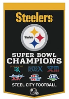 Pittsburgh Steelers 24x38 Celebration Banner - Black
