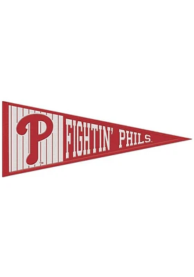 Philadelphia Phillies 13x32 Slogan Pennant - Red