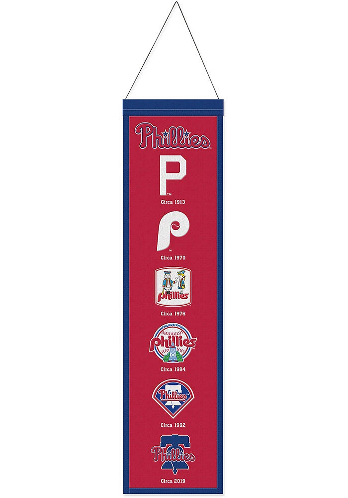 Philadelphia Phillies 8x32 Evolution Banner - Red