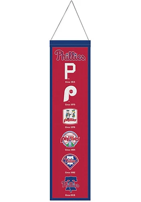 Philadelphia Phillies 8x32 Evolution Banner - Red
