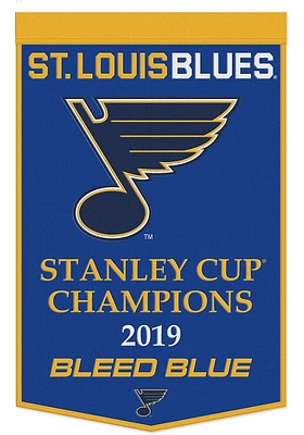 St Louis Blues 24x38 Celebration Banner - Blue