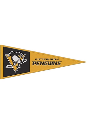 Pittsburgh Penguins 13x32 Primary Logo Pennant - Black