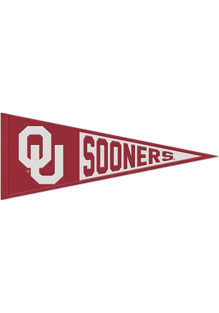 Oklahoma Sooners 13x32 Primary Logo Pennant - Red