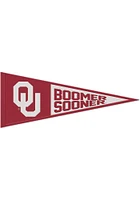 Oklahoma Sooners 13x32 Slogan Pennant - Red